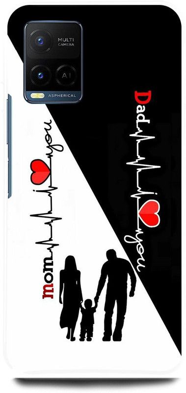 play fast Back Cover for Vivo Y33s, V2109 MOM, LOVE, DAD, LOVE, MOMDAD  (Multicolor, Hard Case)