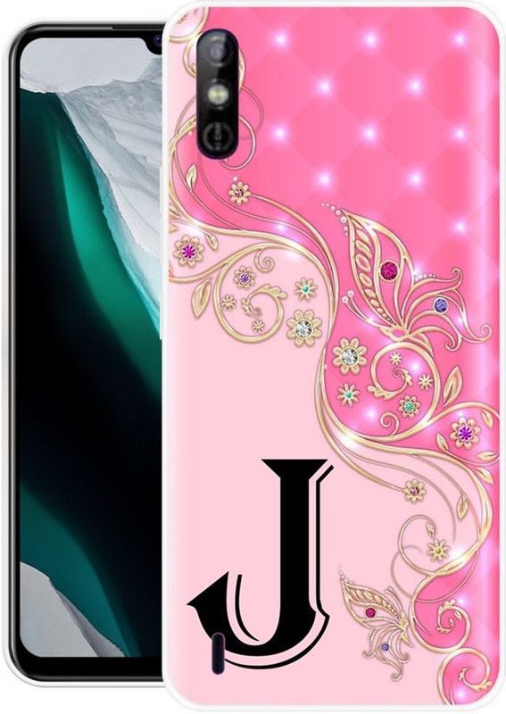 REALKING Back Cover for Tecno Spark Go KC1  (Pink, Black, Silicon)