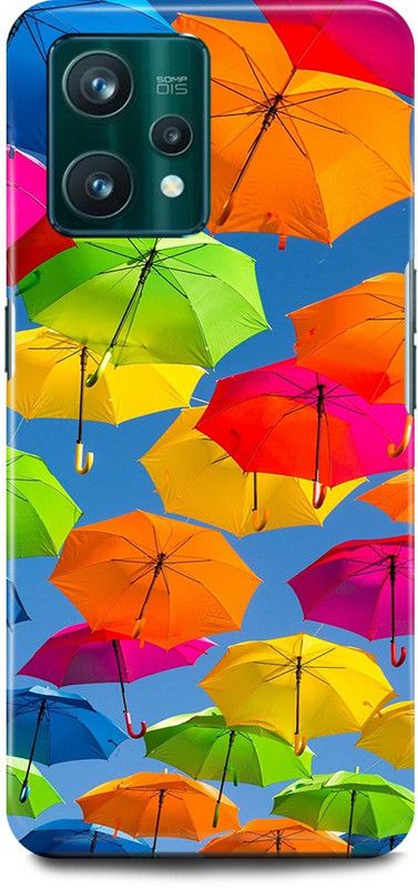 play fast Back Cover for OPPO A76, CPH2375 FLYING, UMBRELLA, COLORFULL  (Multicolor, Hard Case, Pack of: 1)