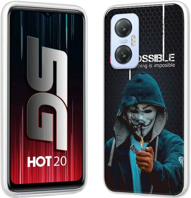 Vascase Back Cover for Infinix Hot 20 5G  (Multicolor, Dual Protection, Silicon, Pack of: 1)