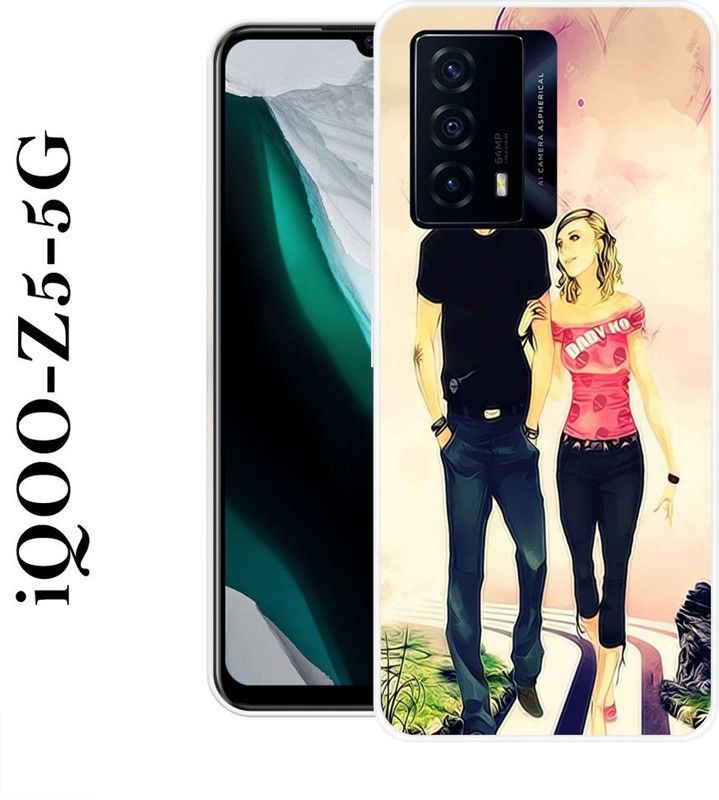 REDFLY Back Cover for IQOO Z5 5G  (Multicolor, Grip Case, Silicon)