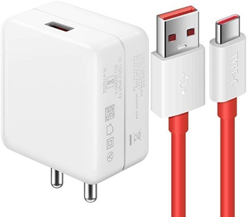 Shopnet 30 W Adaptive Charging 4.2 A Mobile Type-C Charger For Motorola Moto G Power QC 3.0, DASH RED, VOOC, AFC Charger with Detachable Cable  (White, Cable Included)