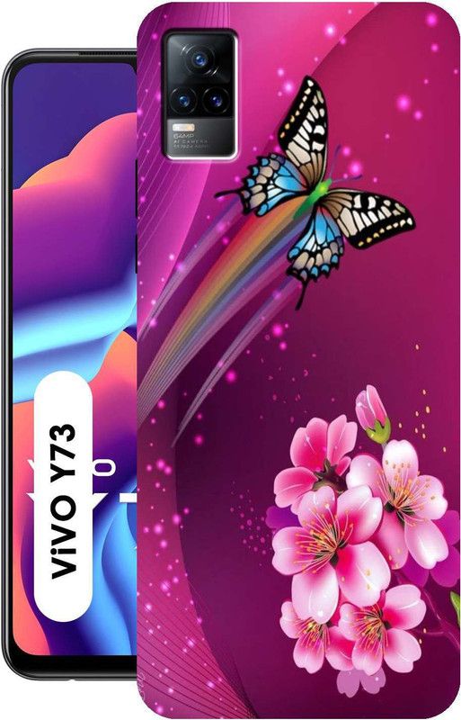 Rstyle Back Cover for Vivo Y73  (Pink, Dual Protection, Silicon, Pack of: 1)