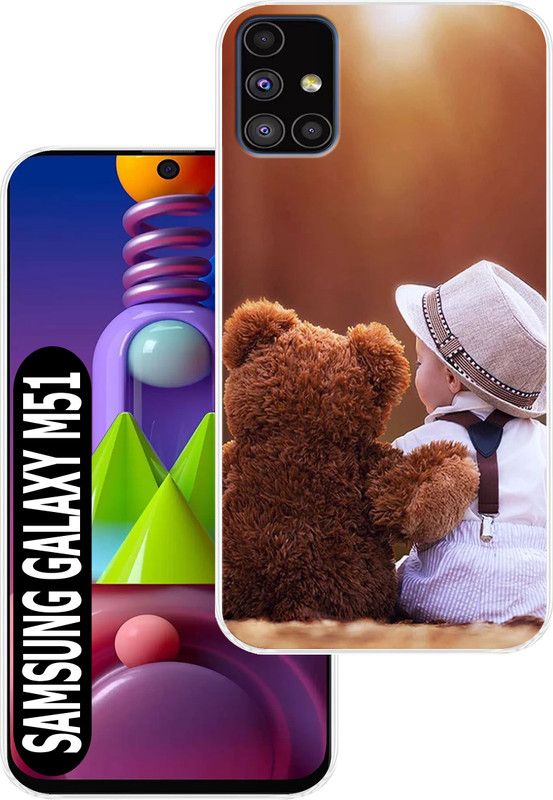 Goldista Back Cover for Samsung Galaxy M51  (Multicolor, Flexible, Silicon, Pack of: 1)