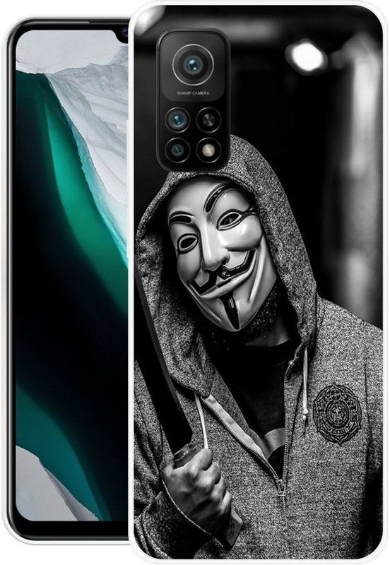 RJ14 (Online) Back Cover for Mi 10T  (Multicolor, Grip Case, Silicon)