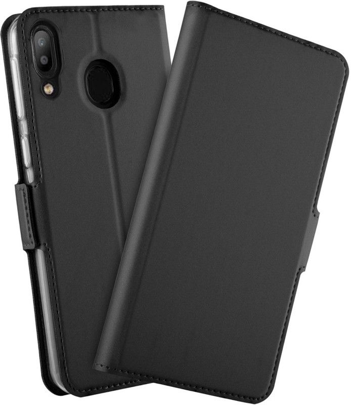Kapa Flip Cover for Samsung Galaxy M20  (Black, Pack of: 0)