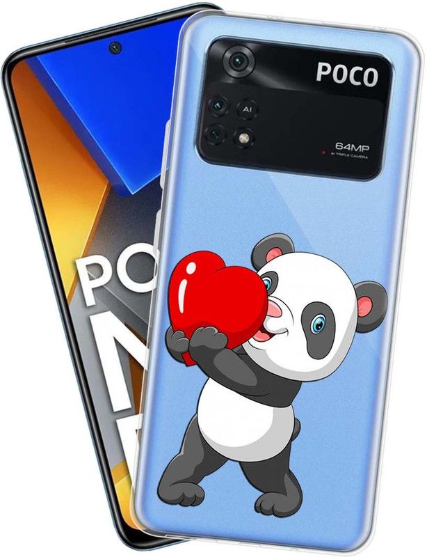 Flipkart SmartBuy Back Cover for Poco M4 Pro  (Blue, White, Grip Case, Silicon, Pack of: 1)