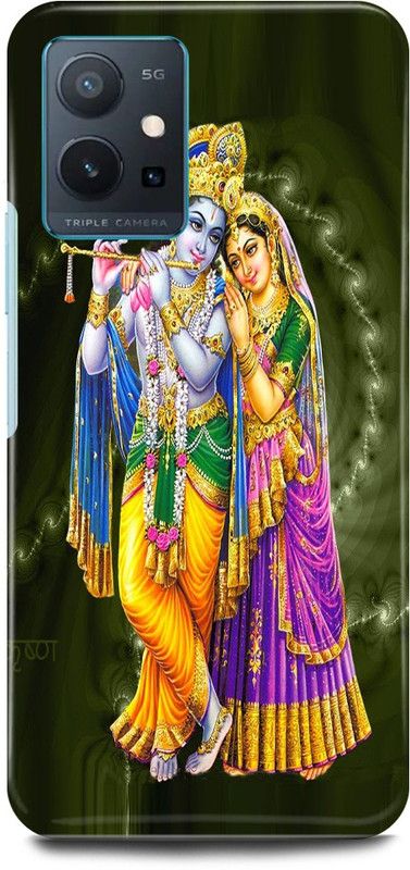 JUGGA Back Cover for OnePlus Nord CE 2 5G, RADHA KRISHNA, LORD, KANHIYA, KRISHANJI, GOD  (Green, Hard Case, Pack of: 1)