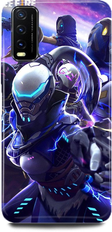 FUGGA Back Cover for Vivo Y20G, V2037, FREE, FIRE, GAME, BATTLEGROUND. GAME  (Multicolor, Hard Case)