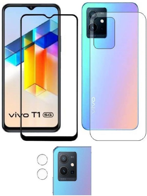 COVER CAPITAL Front and Back Tempered Glass for Vivo T1 / Vivo Y75 5G, iQOO Z6 5G  (Pack of 3)