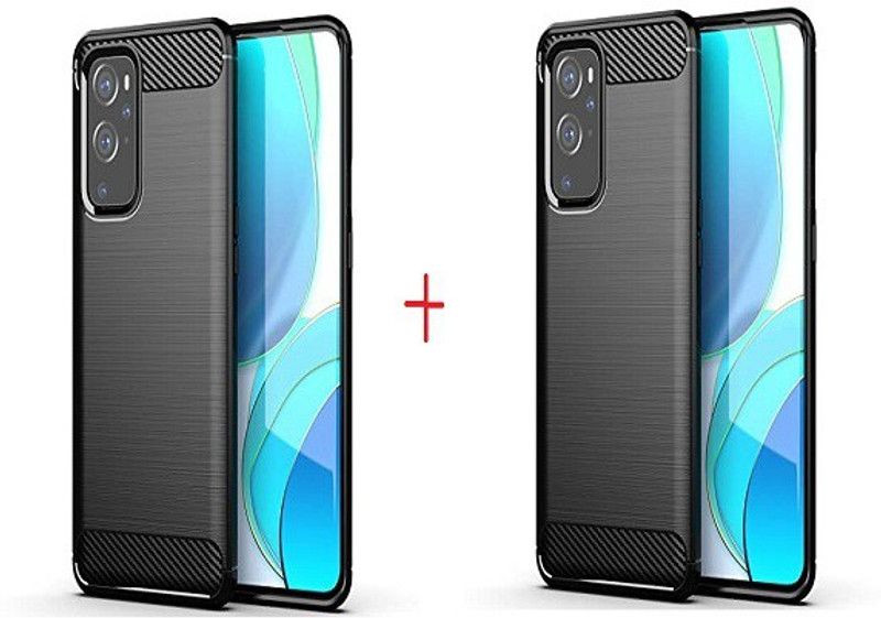 NIMMIKA ENTERPRISES Back Cover for realme gt neo 2 hybrid back cover  (Black, Flexible, Silicon, Pack of: 2)