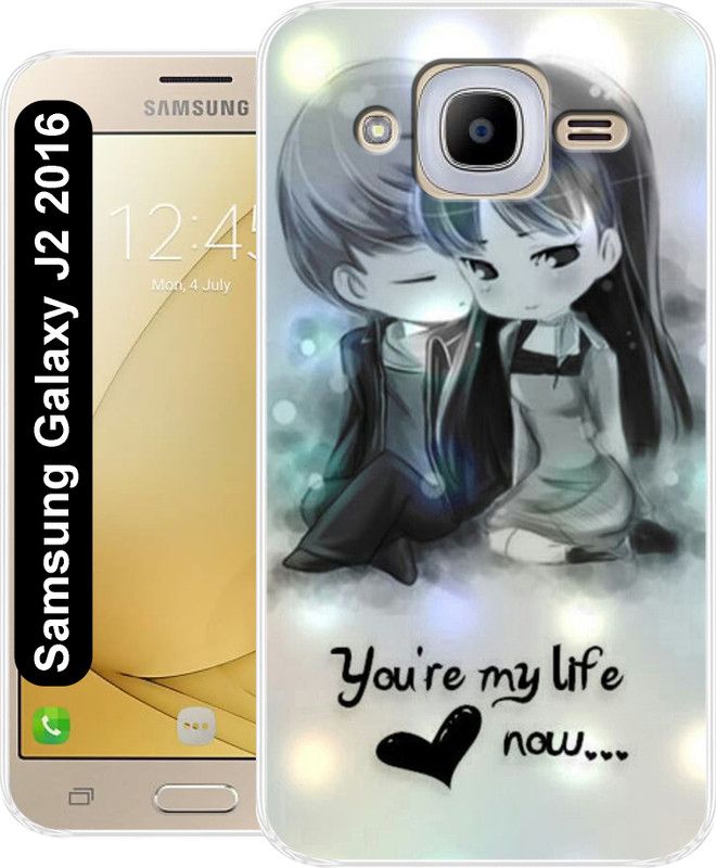 Cooltrend Back Cover for Samsung Galaxy J2 - 2016  (Grey, Black, Flexible, Silicon, Pack of: 1)