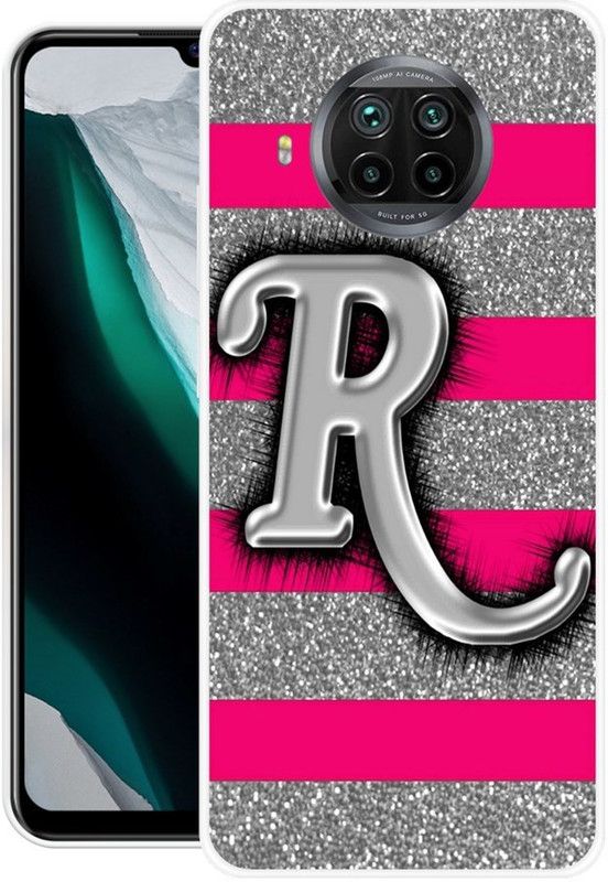 BLUEBUG Back Cover for Mi 10i  (Silver, Pink, Grip Case, Silicon, Pack of: 1)