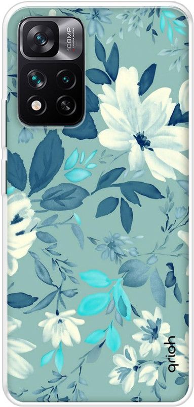 QRIOH Back Cover for Mi 11i  (Multicolor, Grip Case, Silicon)