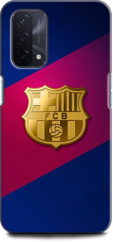 Afterglow Back Cover for Oppo A74 5G FCB, BARCELONA, FOOTBALL CLUB, MESSI, SPORTS, FOOTBALL  (Multicolor, Shock Proof, Pack of: 1)