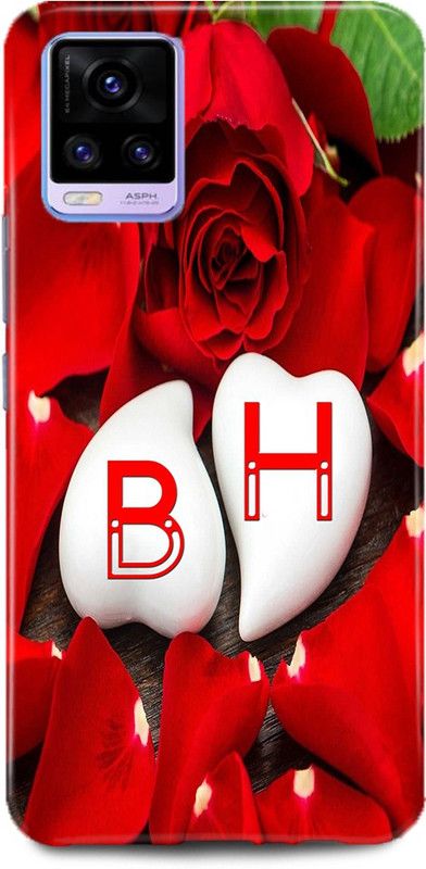 MP ARIES MOBILE COVER Back Cover for ViVO V20, V2025,B LOVES H NAME,B NAME, H LETTER, ALPHABET,B LOVE H NAME  (Multicolor, Hard Case, Pack of: 1)