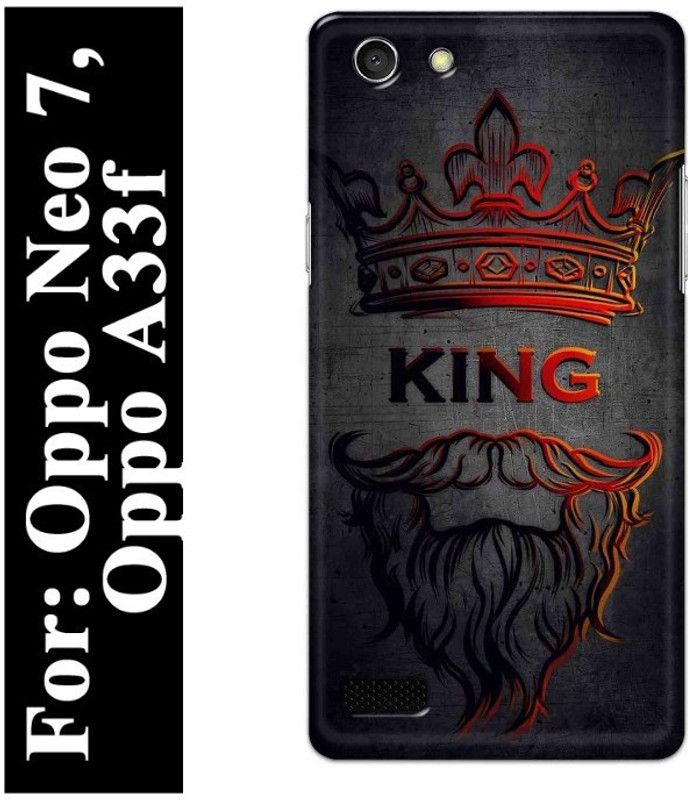 Majestic Back Cover for Oppo Neo7, Oppo A33f  (Grey, Red)