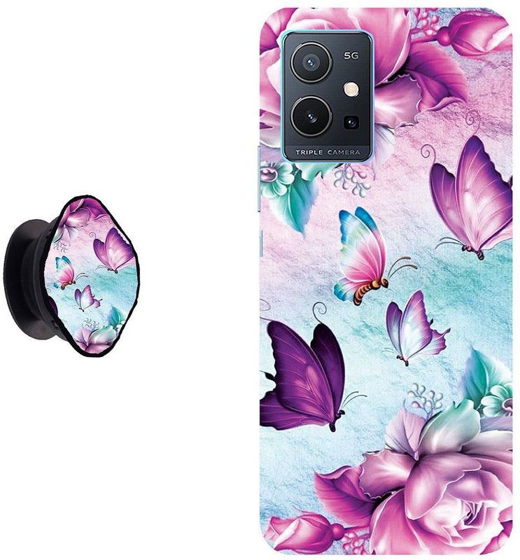 Hello Case Back Cover for Vivo T1 5G  (Multicolor, Pack of: 2)