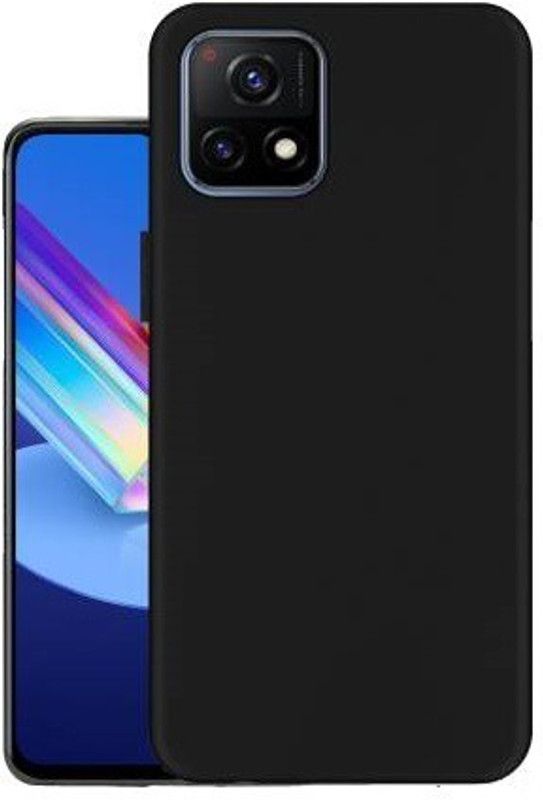 NEXZONE Back Cover for vivo Y72 5G  (Black, Grip Case, Silicon, Pack of: 1)
