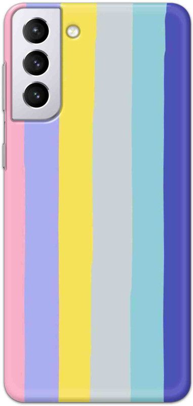 NDCOM Back Cover for Samsung Galaxy S21 Plus Color Stripe Pattern Printed  (Multicolor, Hard Case, Pack of: 1)