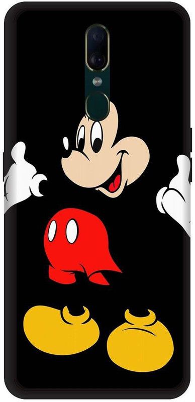 KARJUN Back Cover for OPPO F11, Mickey Mouse Multicolour Printed  (Multicolor, Hard Case, Pack of: 1)
