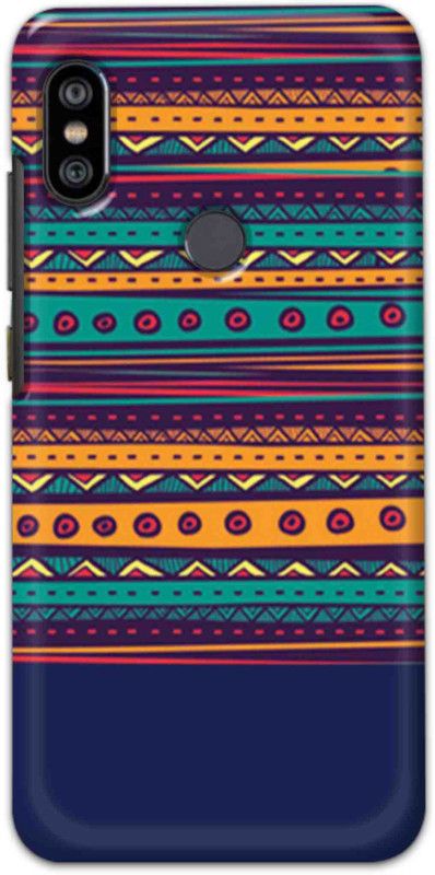 NDCOM Back Cover for Redmi Note 6 Pro Geometric Pattern Printed  (Multicolor, Hard Case, Pack of: 1)