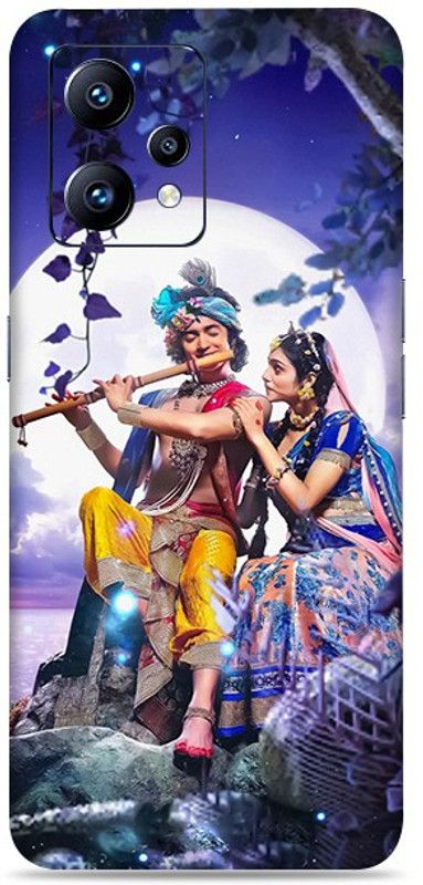 WeCre8 Skin's Realme Narzo 50 Pro 5G Mobile Skin  (Blue Radha Krishna Multicolor Mobile Skin With Cleaning Wipe)
