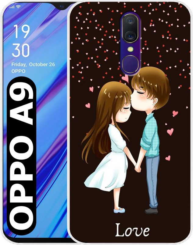 Cooltrend Back Cover for Oppo A9  (Multicolor, Flexible, Silicon, Pack of: 1)