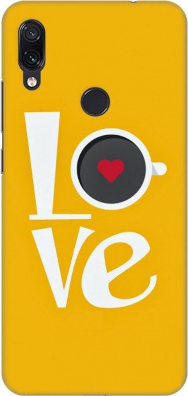 COBIERTAS Back Cover for Mi Redmi Note 7s  (Yellow, White, Hard Case)