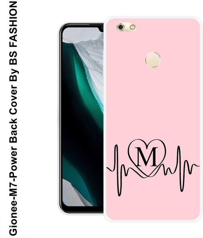BSRAJ Back Cover for Gionee M7 Power  (Pink, Black, Silicon)