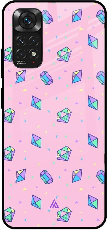 Hocopoco Back Cover for Redmi Note 11  (Blue, Pink, Grip Case, Silicon, Pack of: 1)
