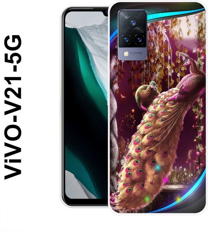 SUPER CASE Back Cover for Vivo V21 5G  (Multicolor, Grip Case, Silicon)