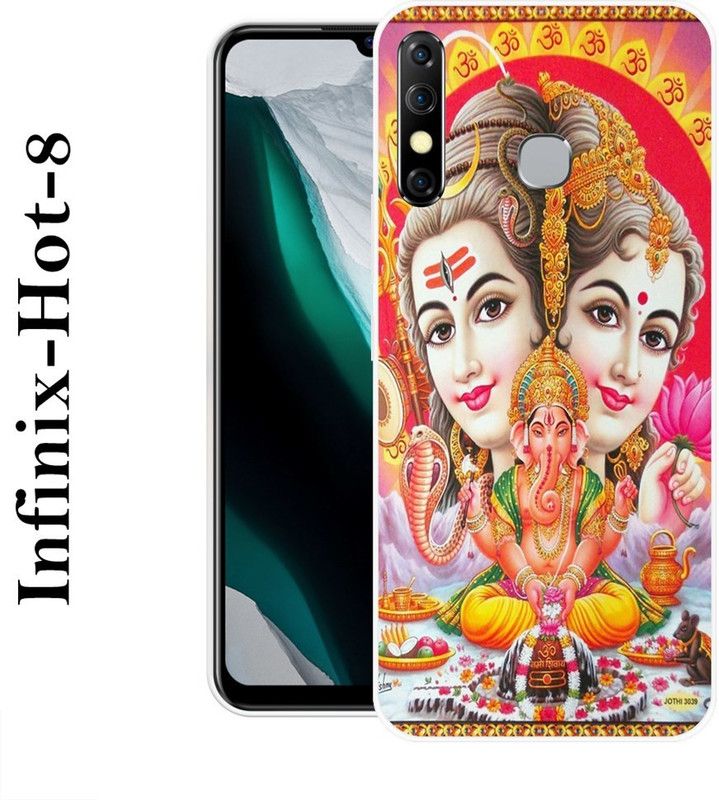 REALKING Back Cover for Infinix Hot 8  (Multicolor, Silicon)