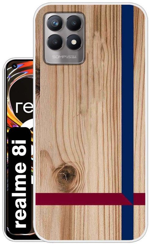Case Club Back Cover for realme 8i  (Brown, Grip Case, Silicon, Pack of: 1)