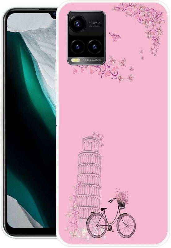 SUPER CASE Back Cover for Vivo Y33T  (Pink, Grip Case, Silicon)