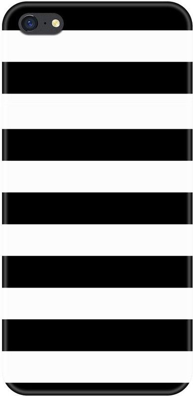 Smutty Back Cover for Oppo F1s, A1601 - Black Stripes Print  (Multicolor, Hard Case, Pack of: 1)