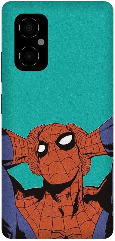 play fast Back Cover for POCO M4 5G, MZB0BRWIN, SPIDER, MAN, MARVEL, SUPER, HERO  (Red, Hard Case, Pack of: 1)