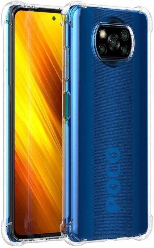 ment Back Cover for POCO X3 Pro  (Transparent, Flexible, Silicon)
