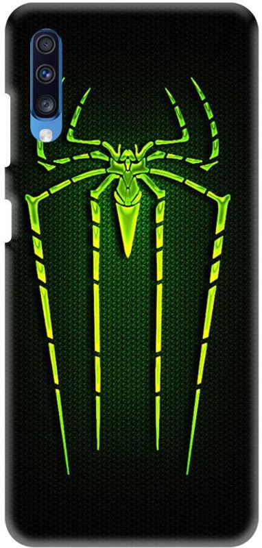PNBEE Back Cover for Samsung Galaxy A70 (SM-A705F) -Spiderman Logo Printed Back Case Cover  (Multicolor, Hard Case, Pack of: 1)