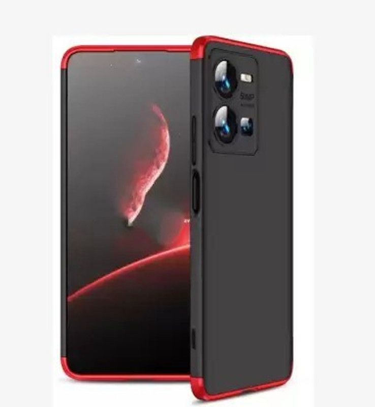 FLEETIA Back Cover for Vivo V25 5G  (Red, Pack of: 1)