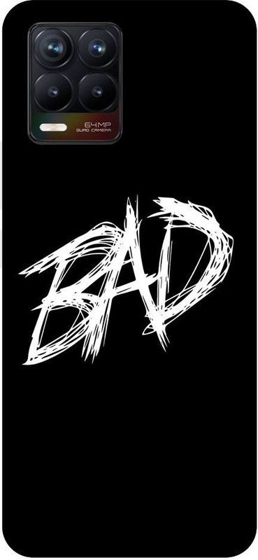 URCHIN Back Cover for Realme 8 Bad Boy, Black and white, attitude, Cool, Style  (Multicolor, Shock Proof, Pack of: 1)