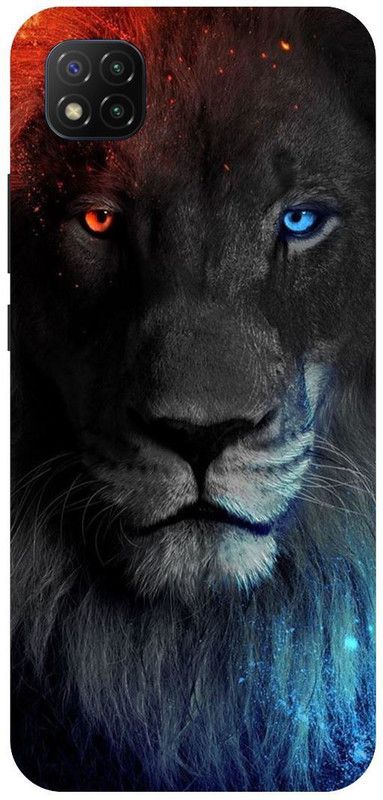 THE NARAYANA COLLECTIONS Back Cover for POCO C3-TIGER,SHER,LION,KING,ANIMAL  (Multicolor, Hard Case, Pack of: 1)