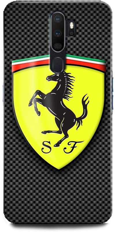 Afterglow Back Cover for OPPO A9 2020 FERRARI, FERRARI LOGO, CAR, SPORTS CAR, SUPERCAR  (Multicolor, Shock Proof, Pack of: 1)