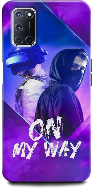 Afterglow Back Cover for Oppo A52 ALAN WALKER, EDM DJ, FADED, SINGER, DJ, EDM, COOL, PUBG, ON MY WAY  (Multicolor, Shock Proof, Pack of: 1)