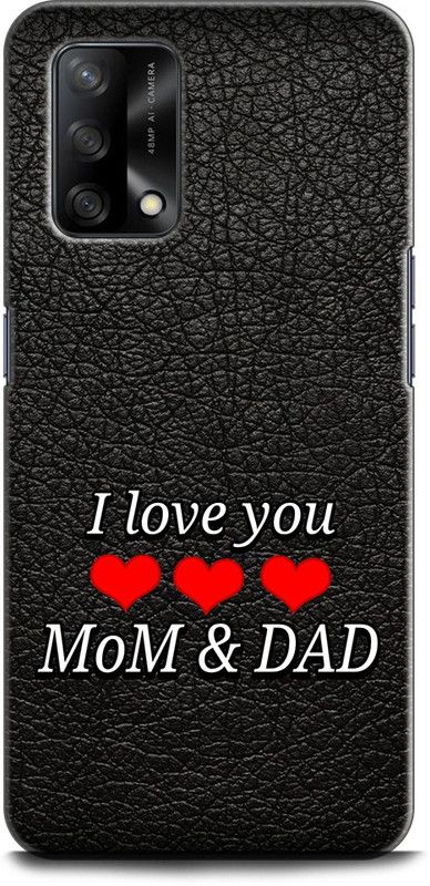 KEYCENT Back Cover for OPPO F19, CPH2219 MOTHER, MAA, FATHER, LIFE LINE, I LOVE MY MOM DAD  (Multicolor, Pack of: 1)