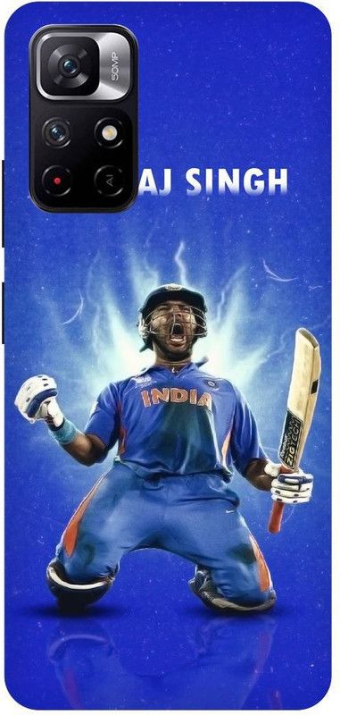 PICHKU Back Cover for REDMI NOTE 11T (5G)-YUVRAJ,SINGH,YUVI,INDIAN,PLAYER,CRICKETER,SPORTS, IPL,RCB,CRICKET  (Blue, Hard Case, Pack of: 1)