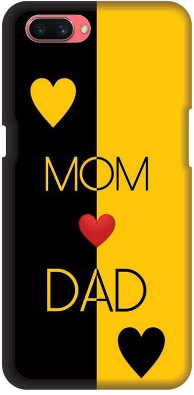 URCHIN Back Cover for Realme 1 Mom Dad, I love you mom dad, Mom Dad love, dad, mom, parents  (Multicolor, Shock Proof, Pack of: 1)