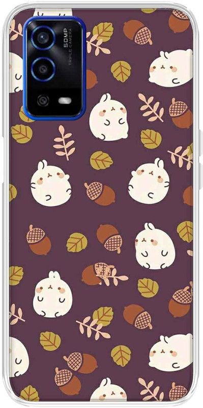 CaseRepublic Back Cover for OPPO A55  (Multicolor, Silicon, Pack of: 1)