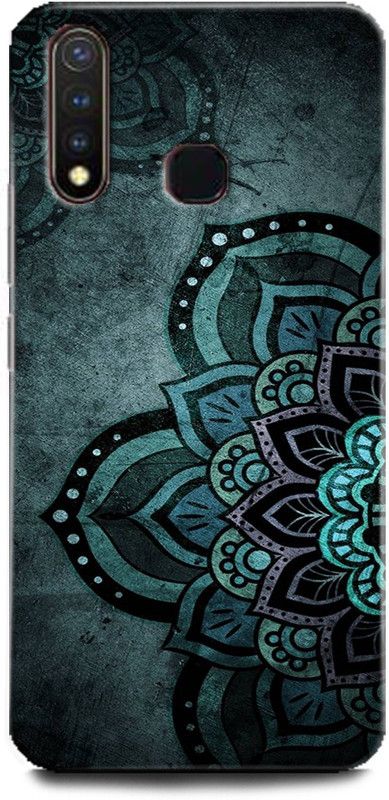 Afterglow Back Cover for Vivo U3 mandala, flower, abstract, geometric, design, glitter, pattern  (Multicolor, Dual Protection)