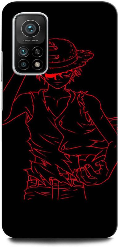 ORBIQE Back Cover for Mi 10T MZB07ZAIN LUFFY ONE PIECE, LUFFY, ANIME, MONKEY D LUFFY, CARTOON  (Multicolor, Hard Case)